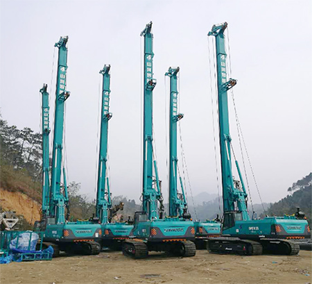 新年献礼皇家国际智能9台SWDM25旋挖钻机征战越南