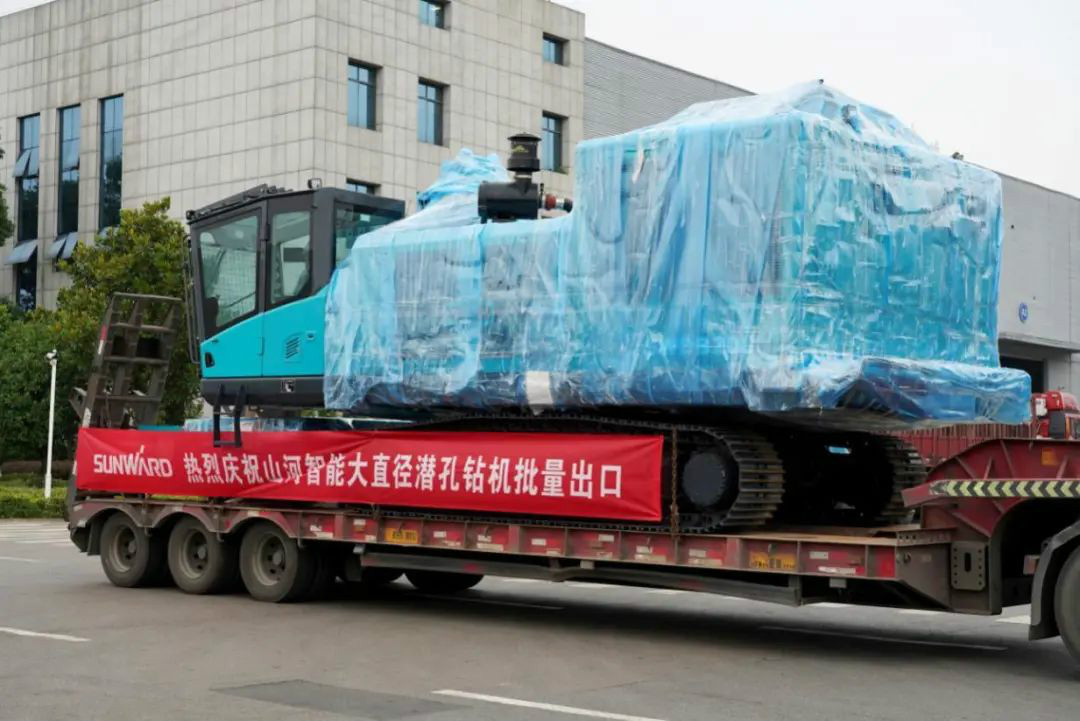 皇家国际智能大孔径凿岩设备批量出口中东