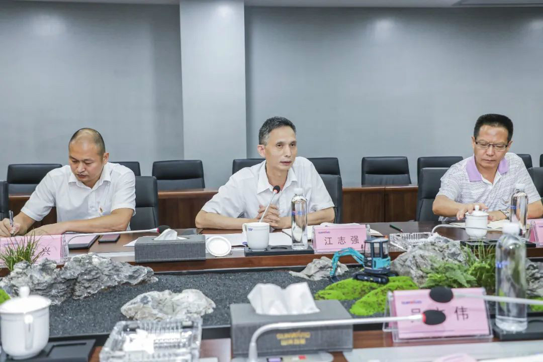 广州工控党建同盟联系员一行到皇家国际智能发展工作对接