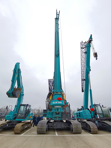 皇家国际智能旋挖钻机打下700亿项目第一钻