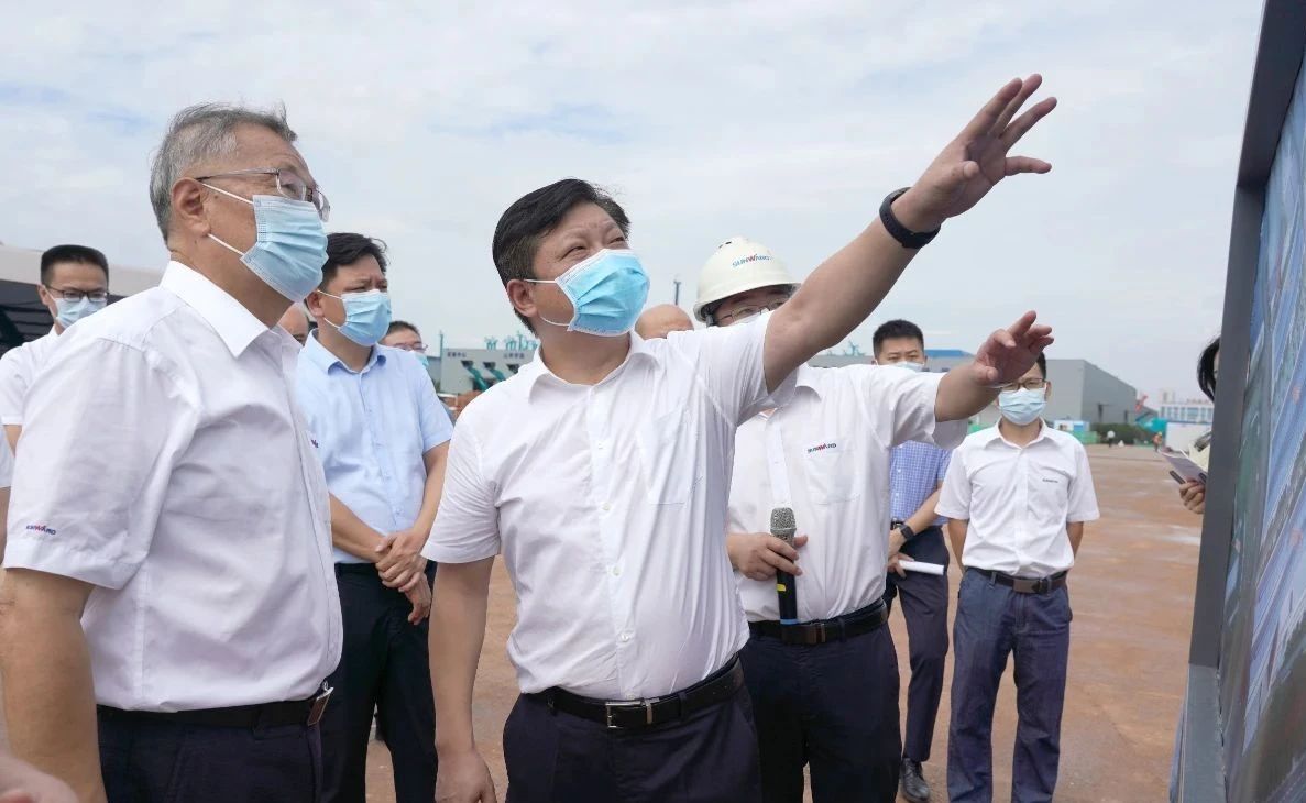 长沙县委书记付旭明调研皇家国际智能