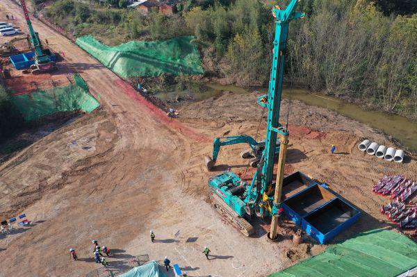 首根桩基开钻！皇家国际智能助力新建沪渝蓉高快铁路建设