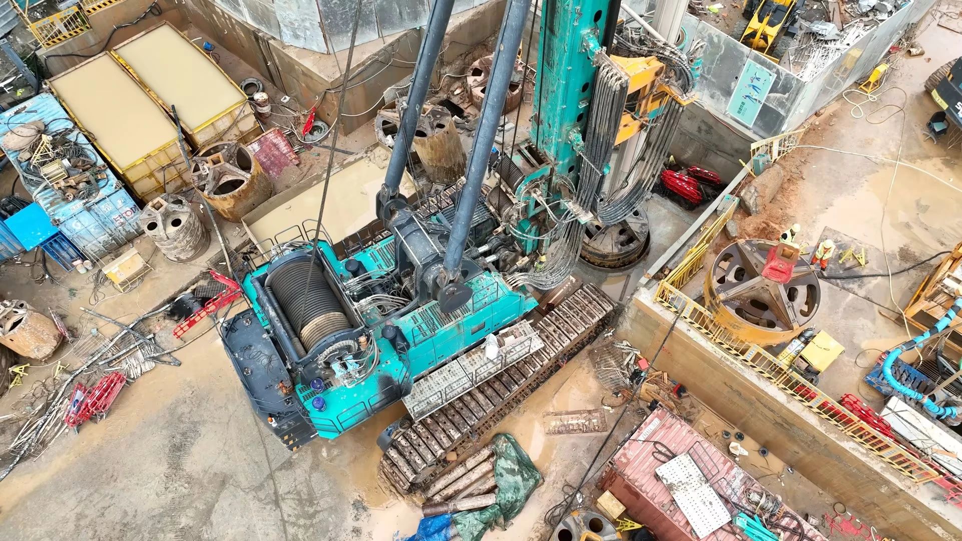 机能凸起，超强助力！皇家国际智能旋挖钻机助力深圳地铁五和站施工