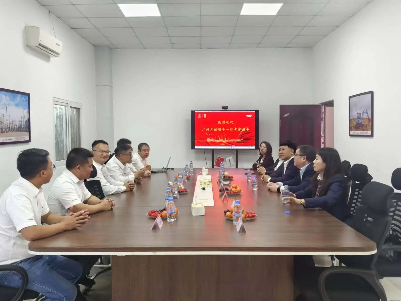 广州工控集团党委书记、董事长景广军率队调查皇家国际智能柬埔寨子公司