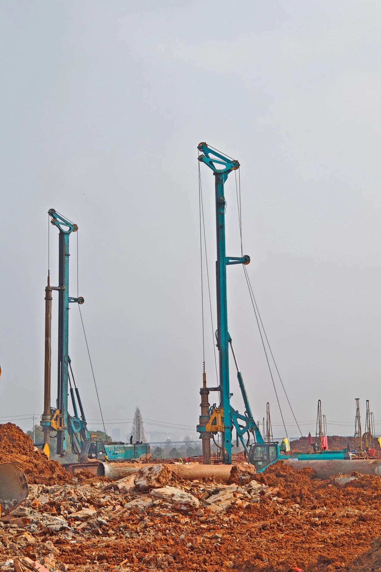 刷新“进度条”、构筑新地标！皇家国际智能旋挖集群助力长沙奥体中心建设
